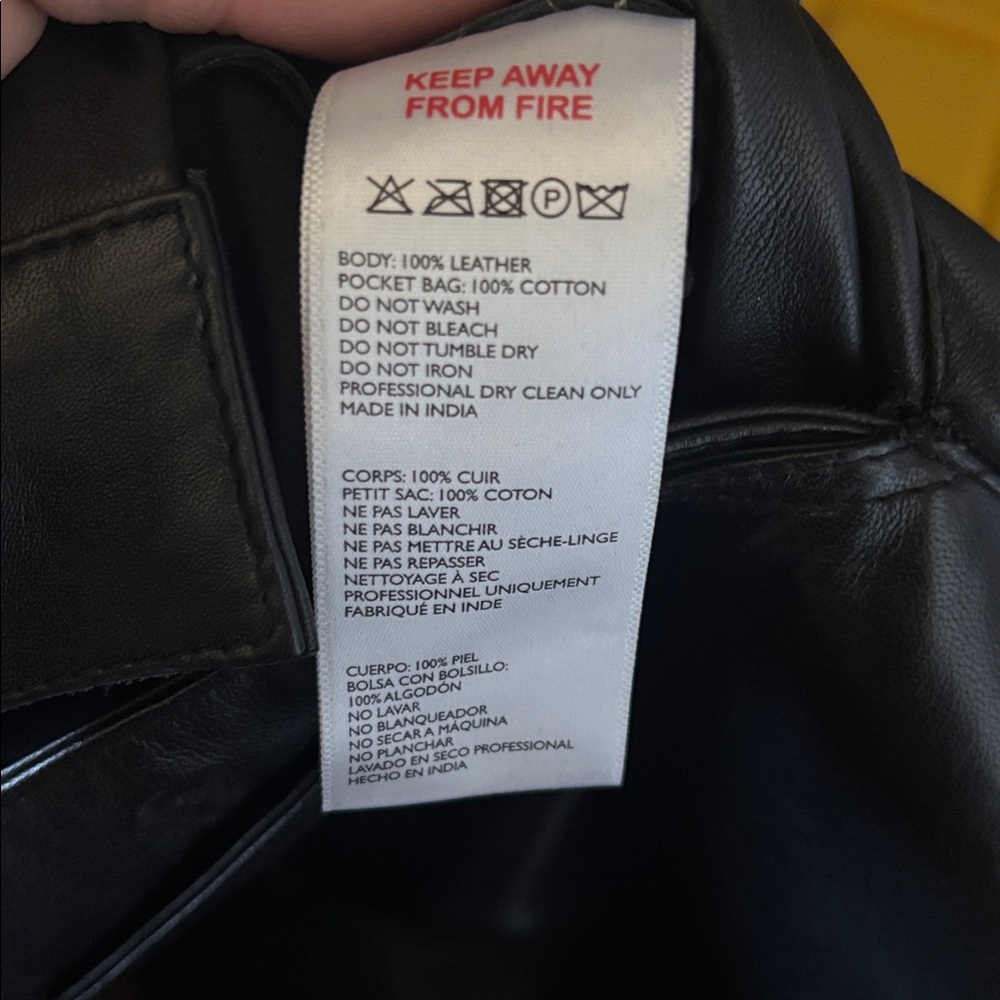 Anthropologie leather overalls - Picture 7 of 8